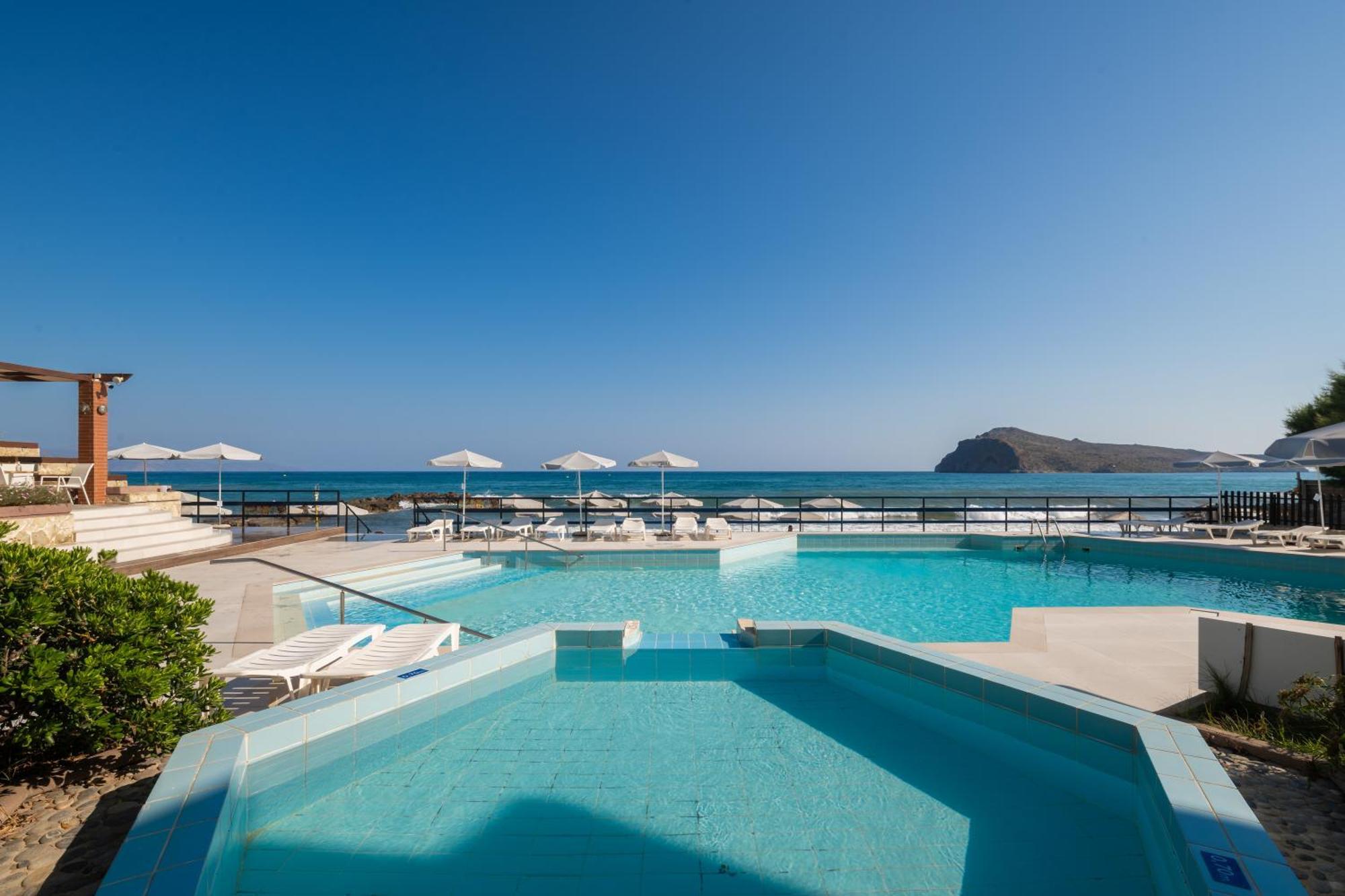 Hotel Haris On The Beach Агия-Марина Экстерьер фото